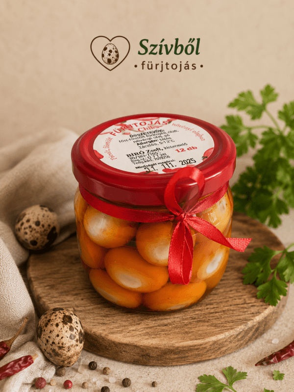 Chilis pácolt-füstölt fürjtojás 12db/ü.