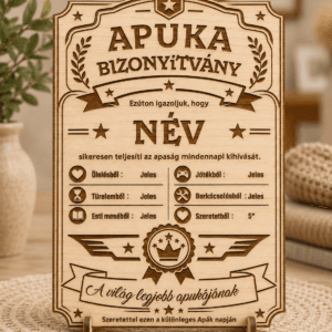 Apuka Bizonyítvány