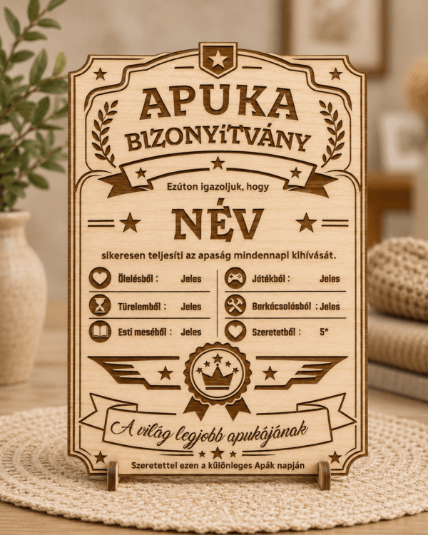 Apuka Bizonyítvány