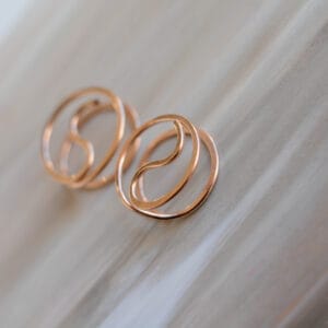 Valódi Bronz klipsz – jin jang