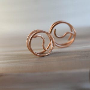 Valódi Bronz klipsz – jin jang