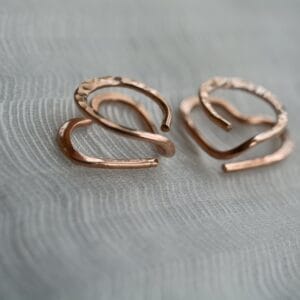 Valódi Bronz klipsz – szív