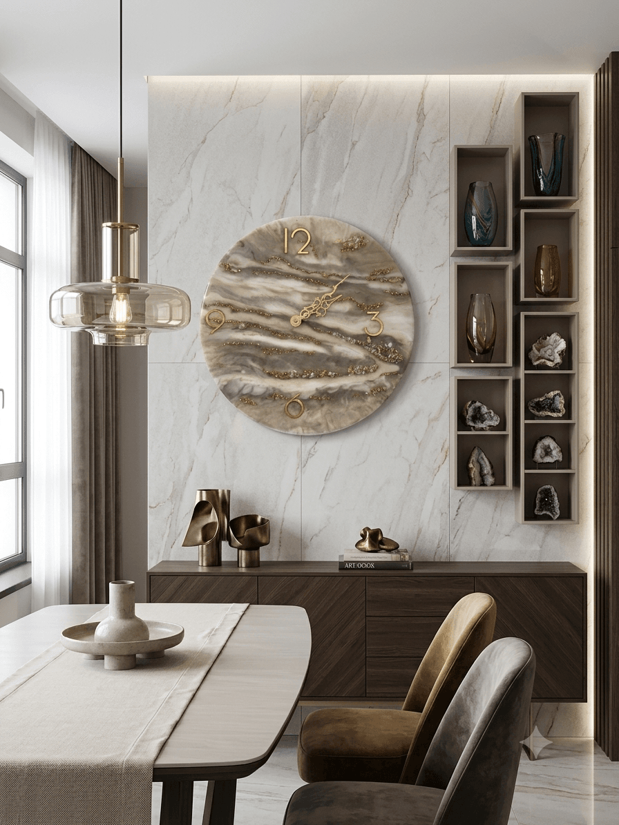 „Onyx” epoxy falióra – elegáns, kézzel készült lakásdekor