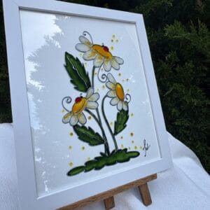 Tiszta szeretet – üvegfestmény