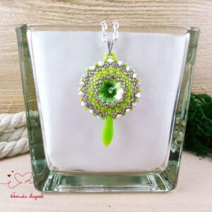 Csillogó álmok zöld Swarovski nyaklánc