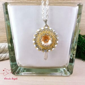 Csillogó álmok barack swarovski nyaklánc