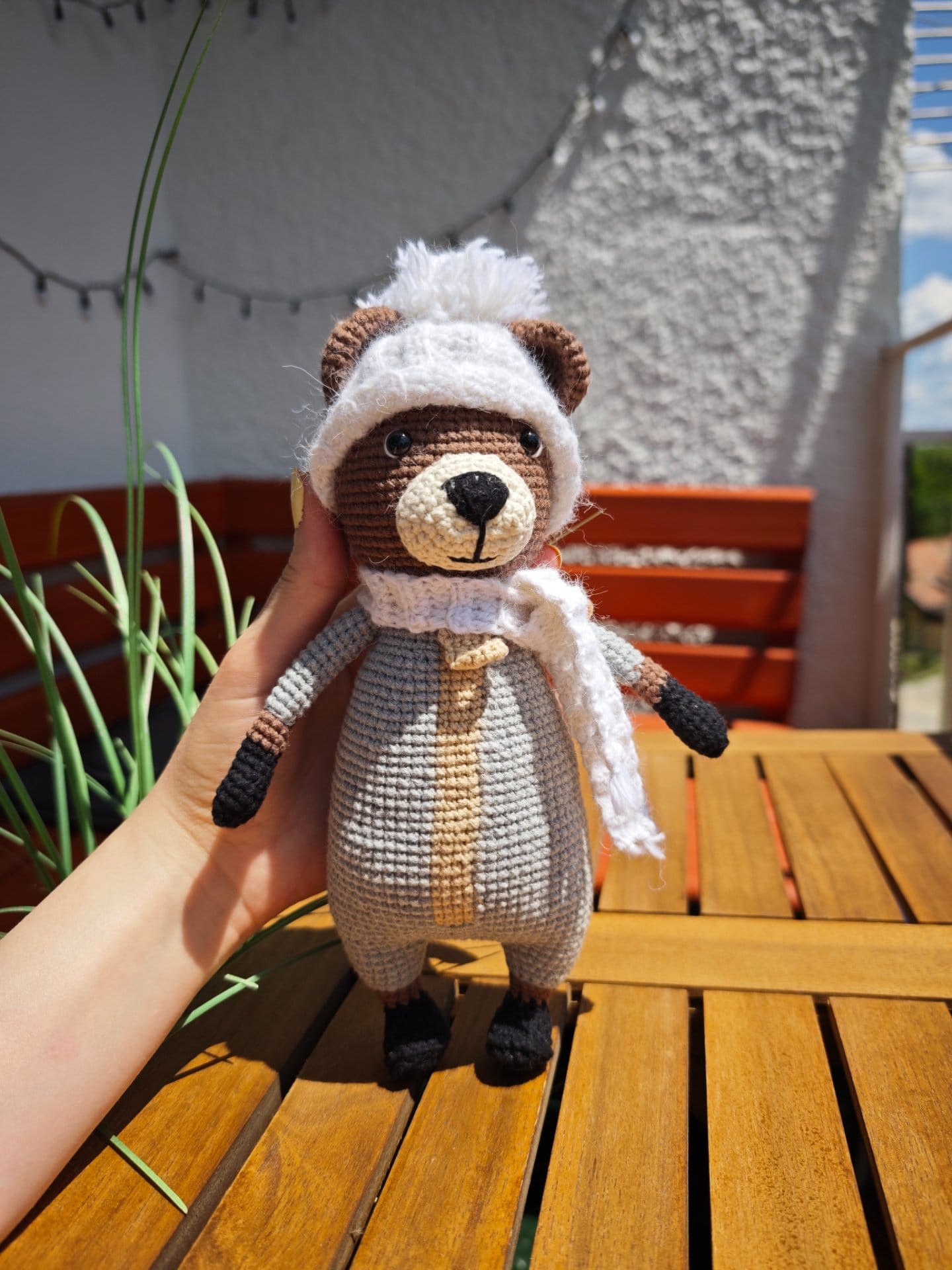 Horgolt mackópajtás amigurumi
