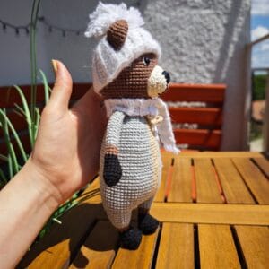 Horgolt mackópajtás amigurumi
