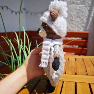 Horgolt mackópajtás amigurumi