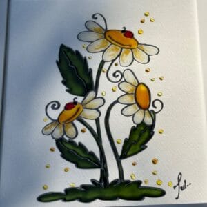 Tiszta szeretet – üvegfestmény