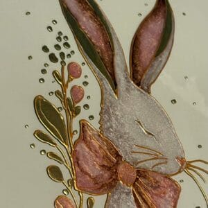Nyuszivarázs – üvegfestmény
