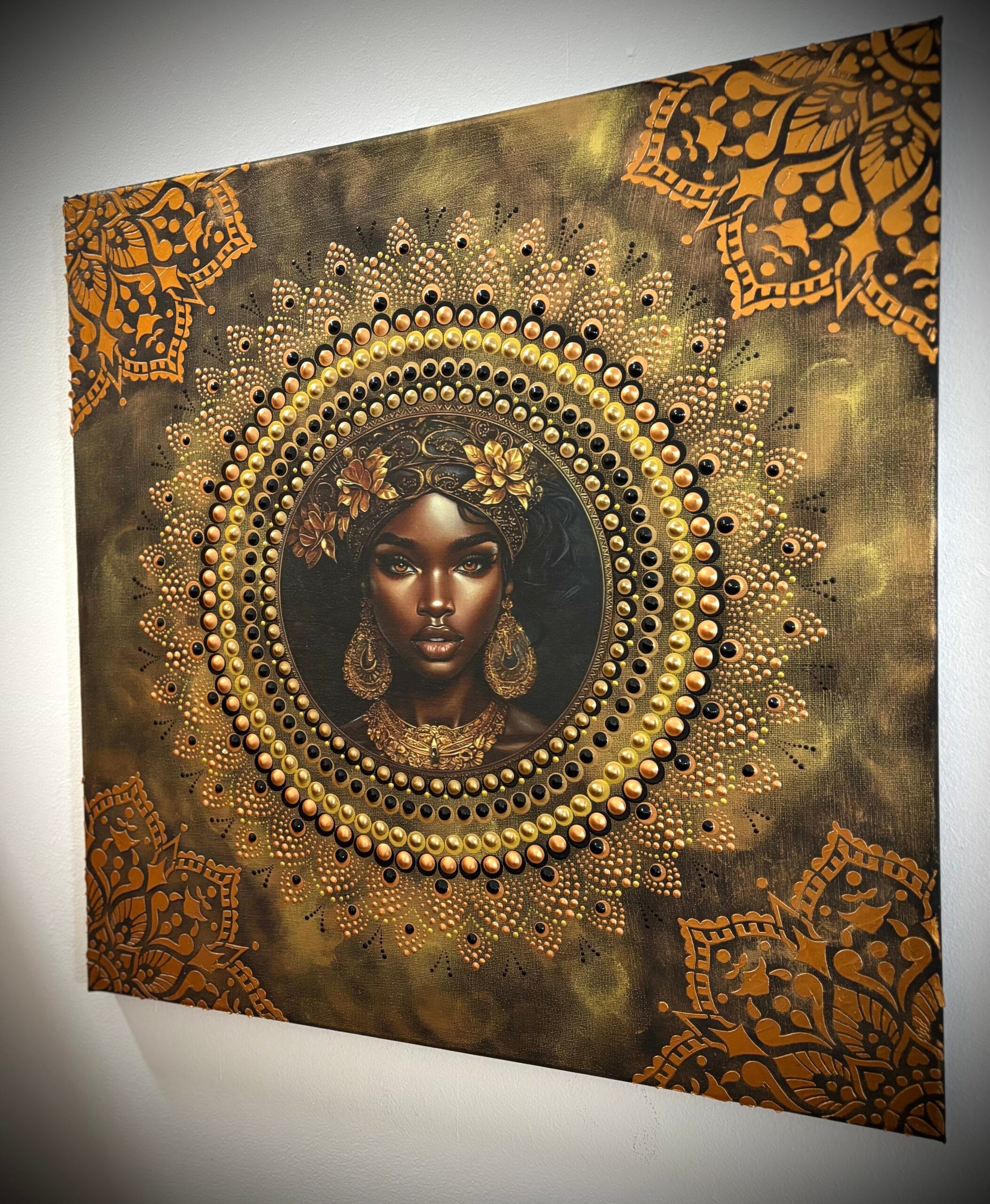 Mandala feszített vászonkép