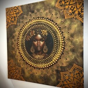 Mandala feszített vászonkép