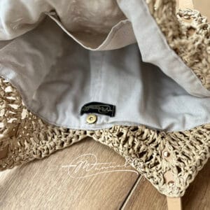 Palma kézzel horgolt raffia válltáska