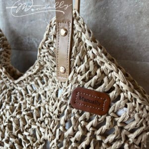 Palma kézzel horgolt raffia válltáska