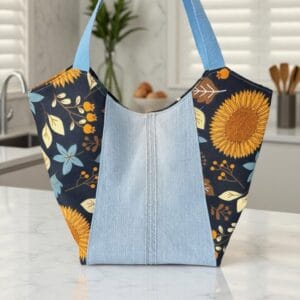 Ívelt tetejű shopper táska