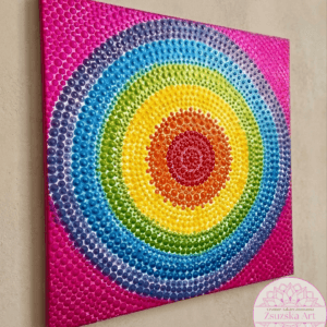 Csakra mandala – 50×50 cm