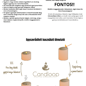 Spirálgyertya, Bourbon Vanilla – kicsi