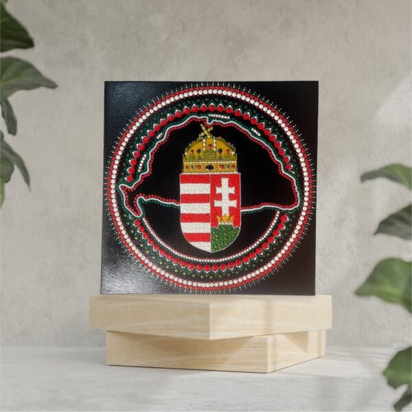 Mandala címeres vászonkép
