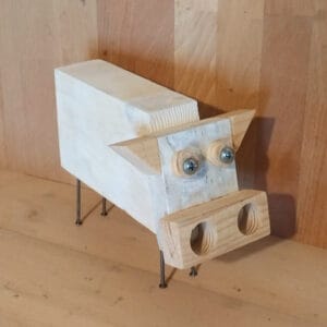 Dekor boci újrahasznosított fából
