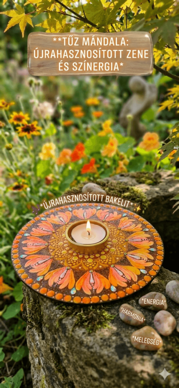Tűz mandala mécses