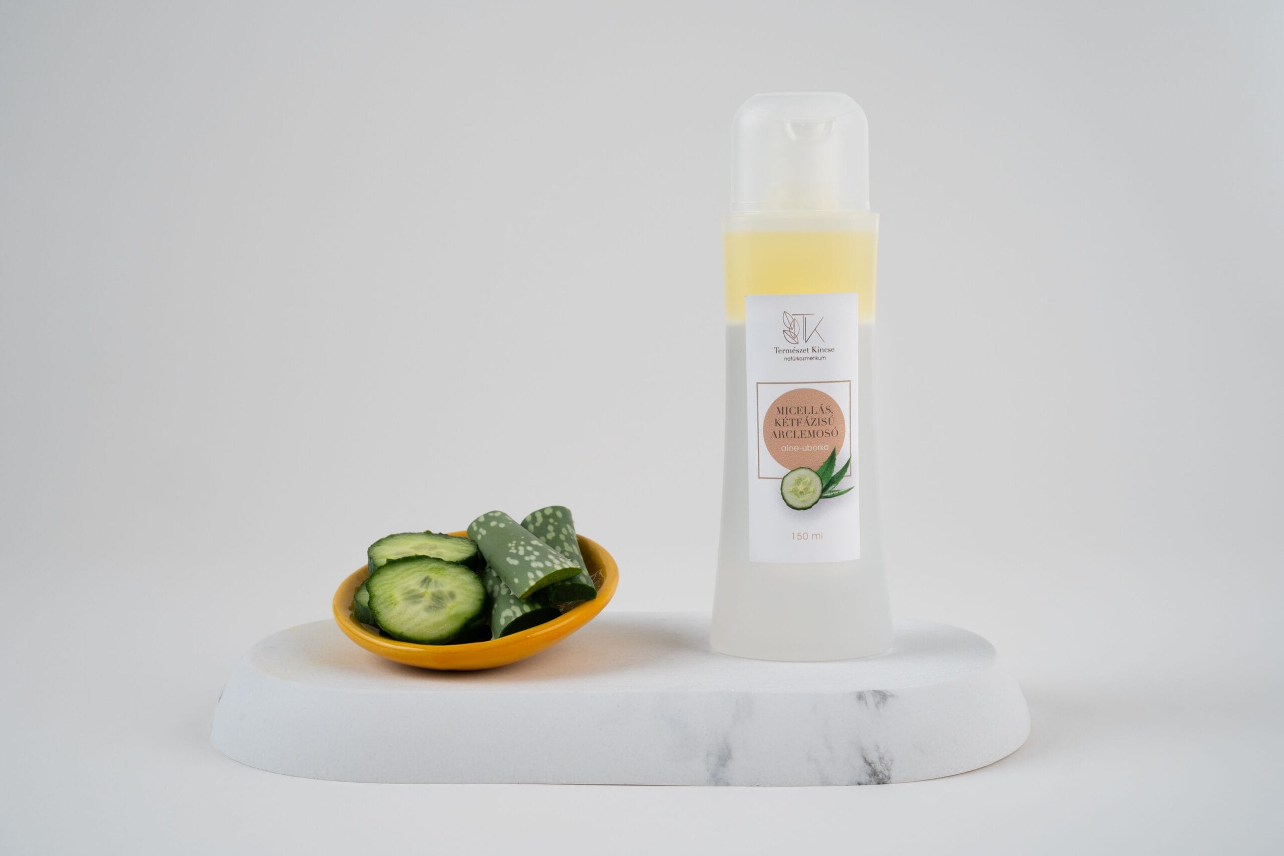 Micellás kétfázisú arclemosó, aloe- uborka