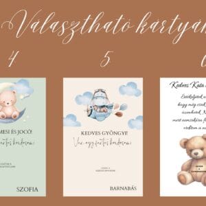 Keresztszülő felkérő szett – Boros pohár