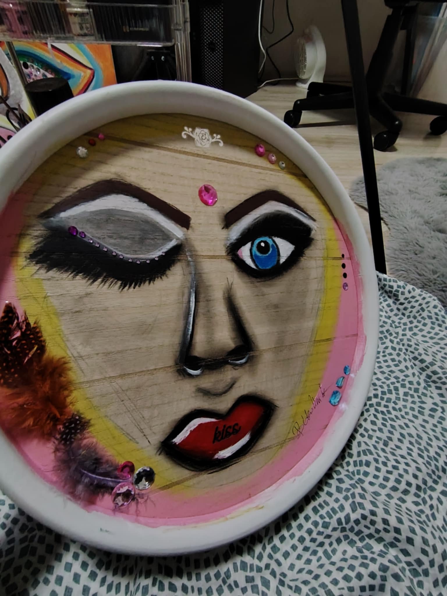 Soul_Canvas Art- Dekor kis asztal