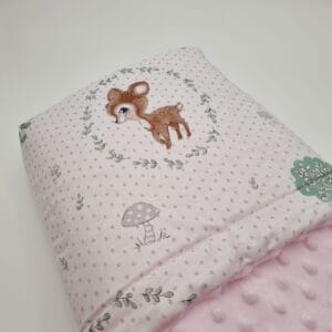 Őzikés minky babatakaró – puhaság és kényelem minden napra – 70*90cm