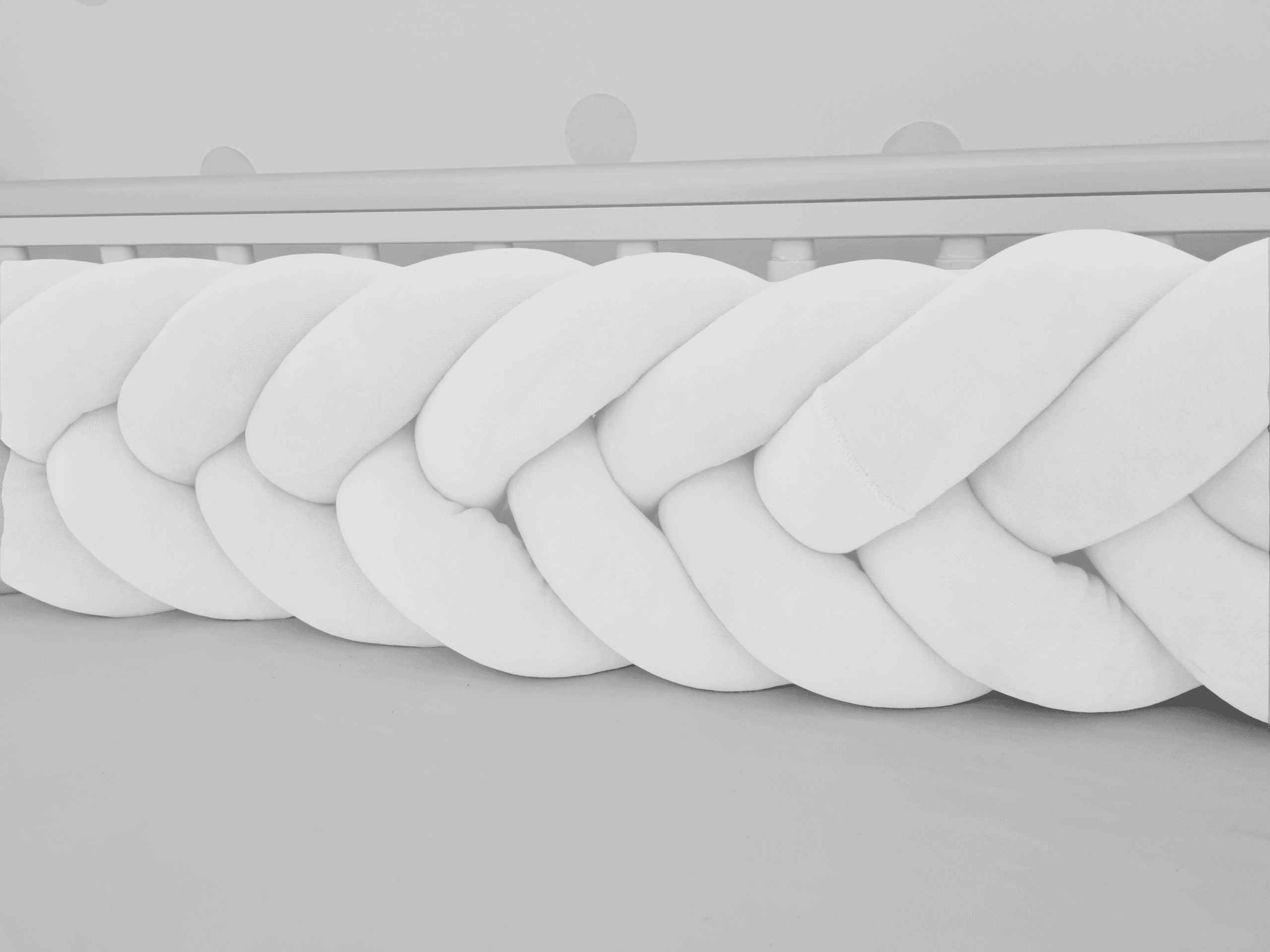 Halszálka mintás fonott rácsvédő – fehér – 200cm
