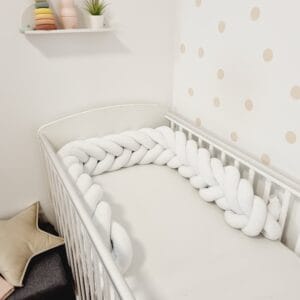 Halszálka mintás fonott rácsvédő – fehér – 420cm