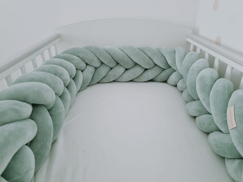 Halszálka mintás fonott rácsvédő – zsálya – 420cm
