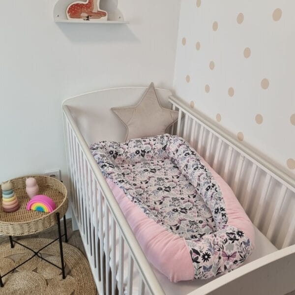 Butterfly pillangós babafészek – puha, kézzel készült