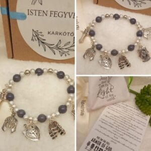 Isten fegyverzete – keresztény történet karkötő-047