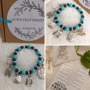 Isten fegyverzete – keresztény történet karkötő-070