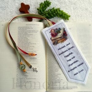Keresztény, idézetes könyvjelző (Márk 11:24)