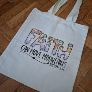Bibliai igés szatyor- FAITH CAN MOVE MOUNTAINS-Máté 21:22-005