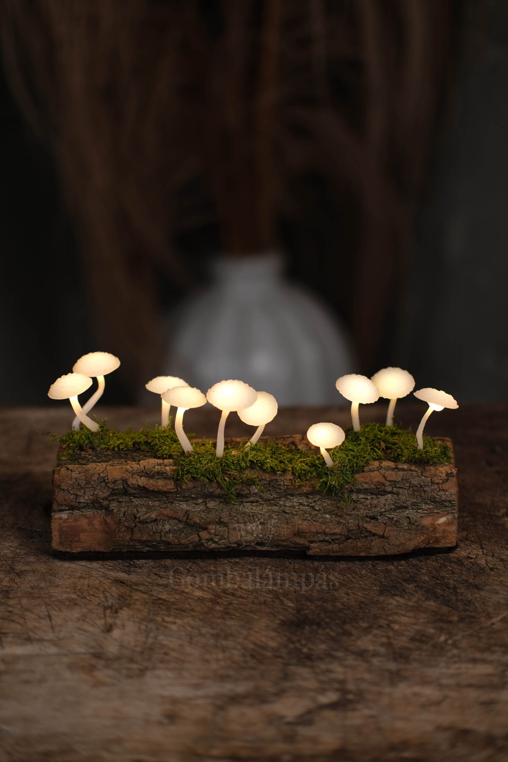10 LED-es Gombalámpás – Pöttyös kalapos