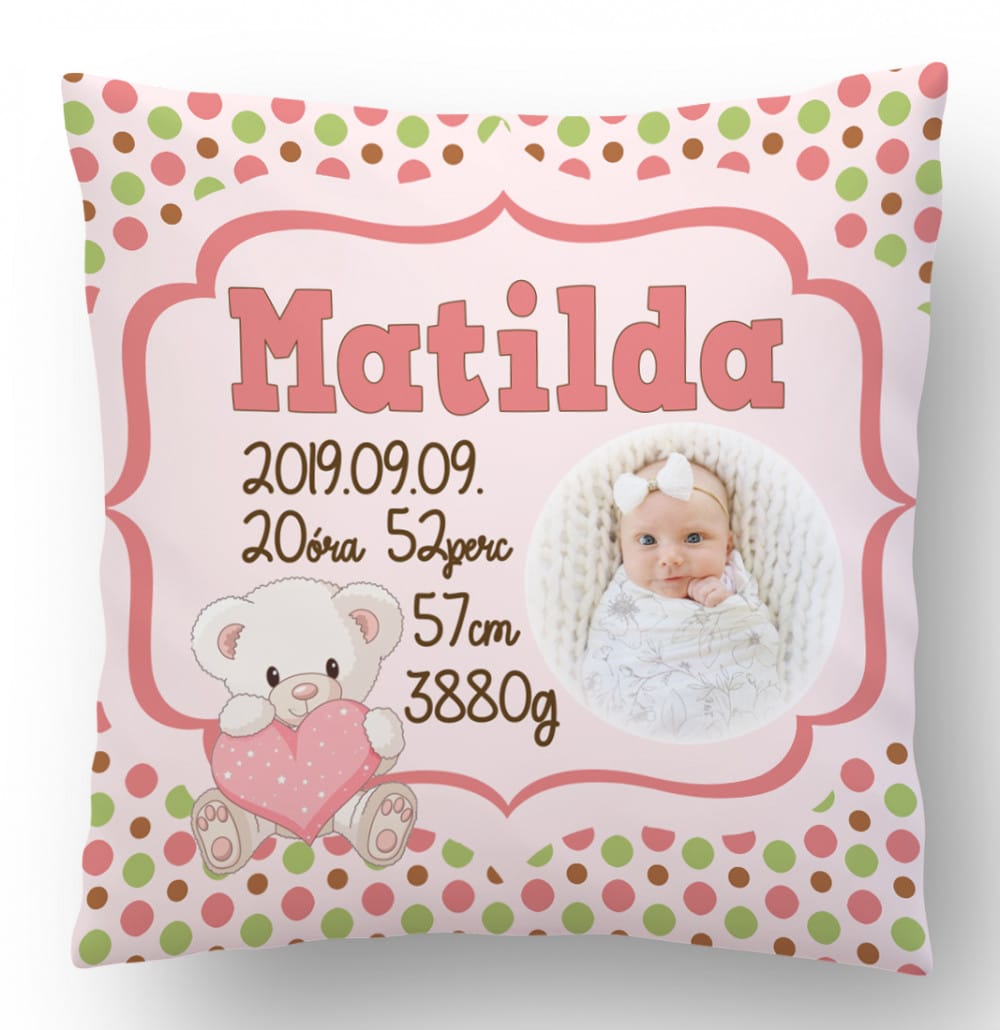 Fényképes Megérkeztem Párna