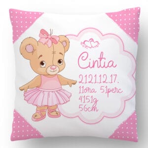 Balerina maci Megérkeztem párna! Baba párna