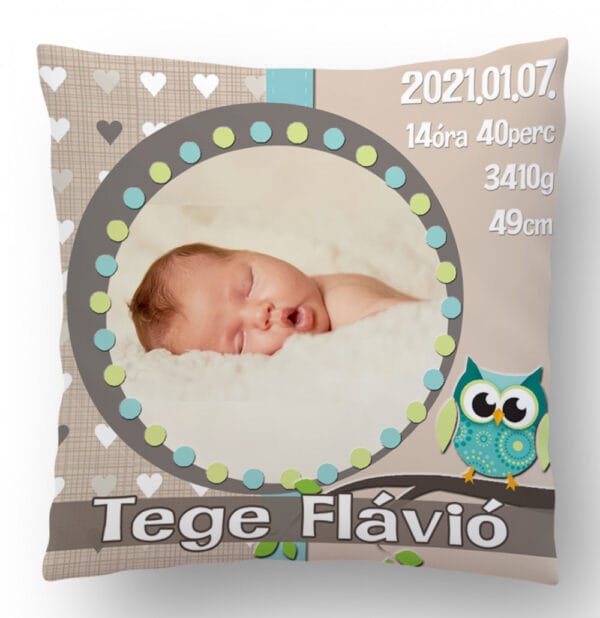 Fényképes Bagolykás párna