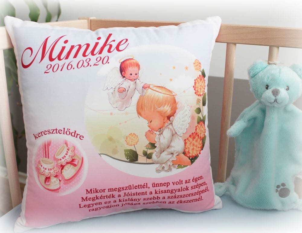 Ajándék párna Keresztelőre