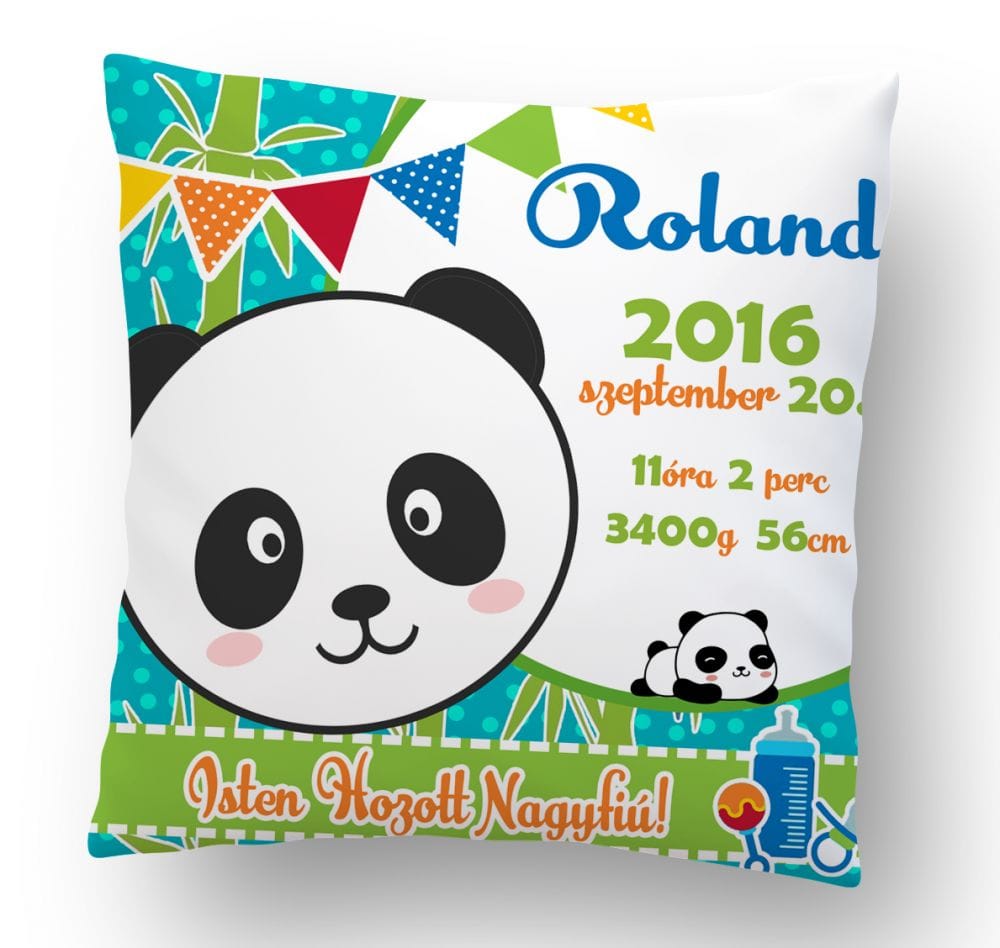 Panda Macis Megérkeztem párna