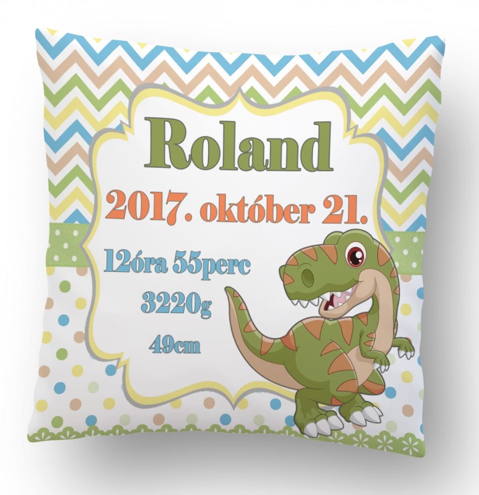 T-rex dínós megérkeztem párna