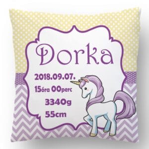 Unikornis Megérkeztem párna! Baba párna