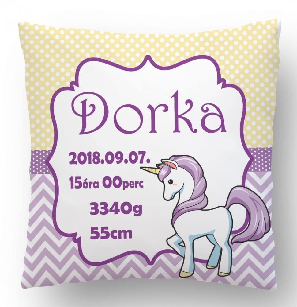 Unikornis Megérkeztem párna! Baba párna