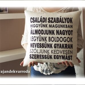 Családi Szabályok Párna