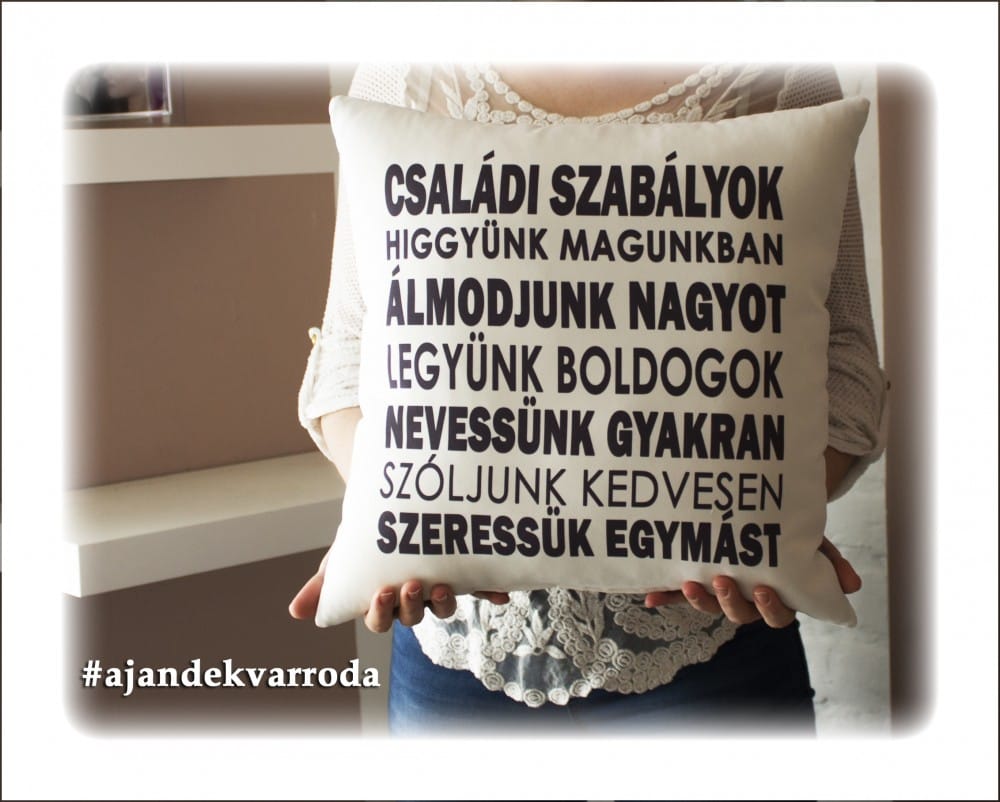 Családi Szabályok Párna