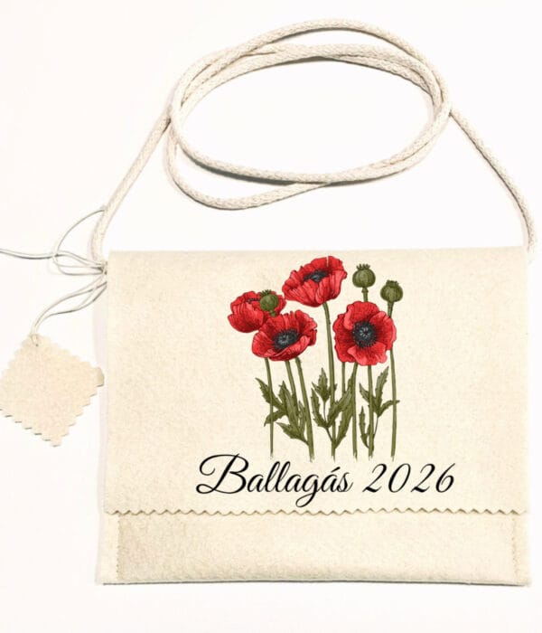 Ballagó tarisznya pipacs 2026