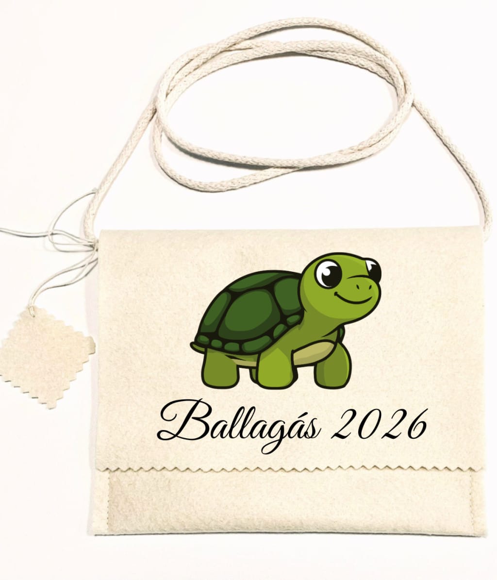 Ballagó tarisznya teknős csoport 2026